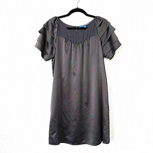 Walter x‎ Walter Baker Gray Silk Satin Shift Dress Size Medium - Picture 1 of 6